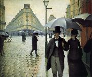Gustave Caillebotte The raining at Paris street oil painting picture wholesale